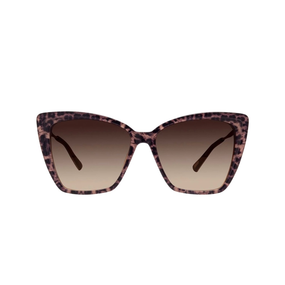 Diff Becky II COLOR: Leopard Tortoise Brown Gradient Sunglasses